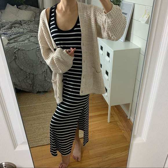 J. Crew Dresses & Skirts - ❌SOLD❌ J Crew Black & White Striped Maxi Dress
